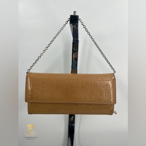 Dior Cannage patent wallet on a chain - Picture 2 of 12